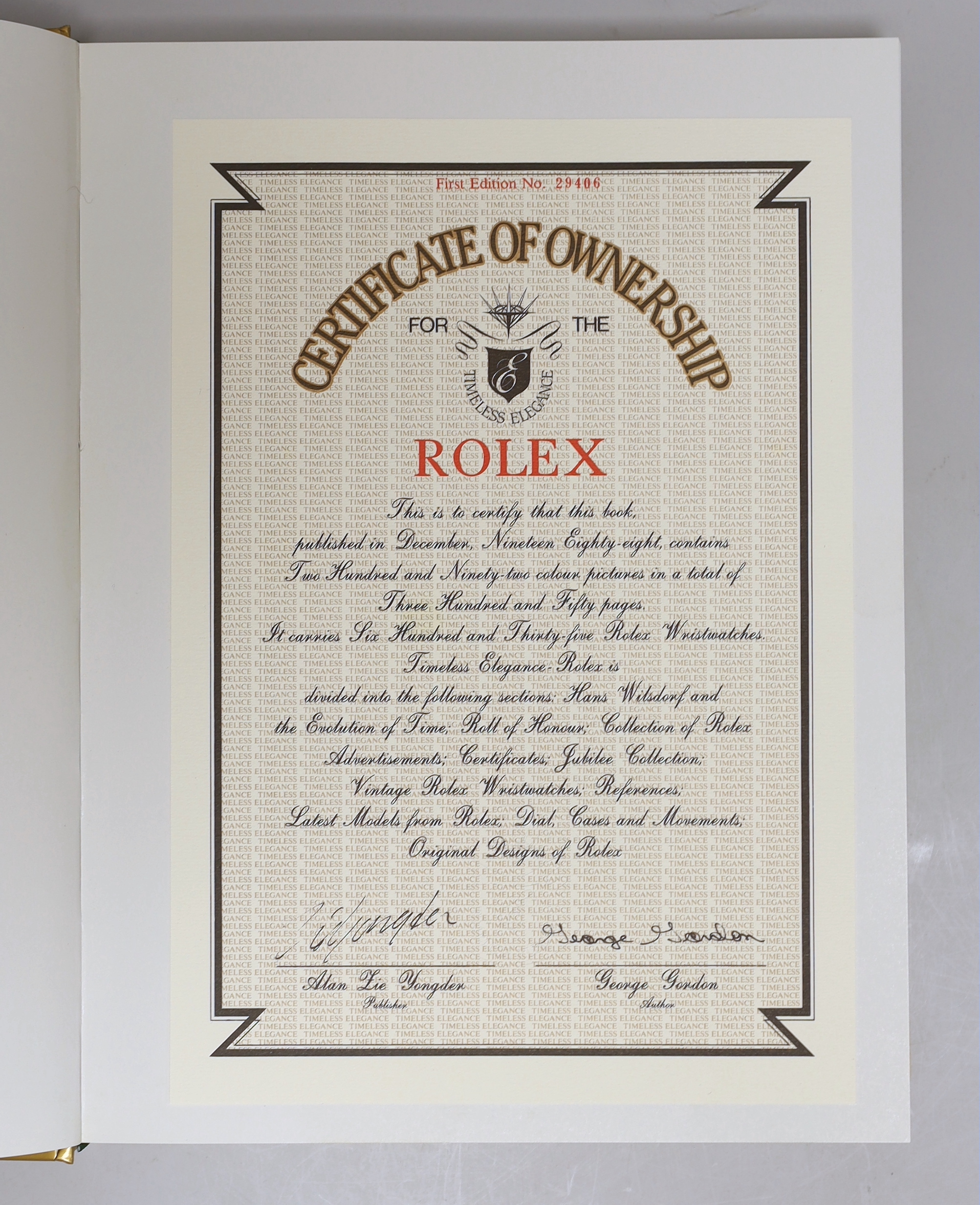 Rolex- Hans Wilsdorf and the Evolution of Time, by George Gordon.